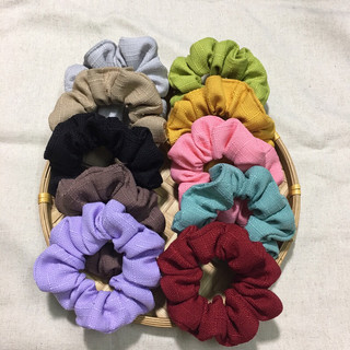 Dây Cột Tóc Vải Scrunchies Nhỏ Handmade phù hợp với tóc mỏng và ít.