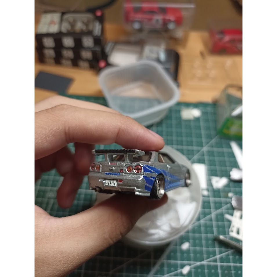 Decal nước LOGO các hãng xe Nhật cho xe mô hình 1:64