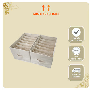 Hộp Đựng Quần Áo Chia Ngăn, Khay Để Áo Len, Quần Jean Giữ Form Dáng, Hộp Vải Gấp Gọn Đa Năng Tiện Ích