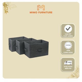 Túi Hộp Vải Đựng Đồ Đa Năng MIMO FURNITURE Thùng Đựng Quần Áo Gấp Gọn Tiện Ích