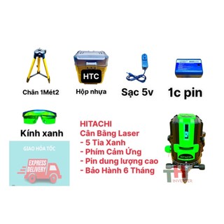 Máy cân mực cân bằng 5 tia xanh laser Hitachi