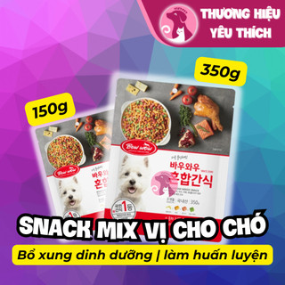 Snack dinh dưỡng cho thú cưng Bow Wow mix đủ vị👏🏻💓