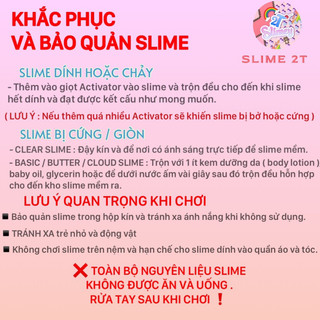 Bộ Kit Slime Basic Nguyên Liệu Làm Slime