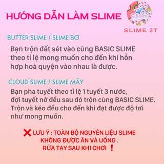 Bộ Kit Slime Basic Nguyên Liệu Làm Slime