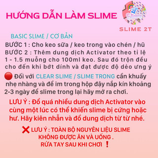 Bộ Kit Slime Basic Nguyên Liệu Làm Slime
