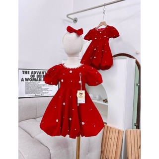 Set váy nhung đính ngọc HM KIDS xinh xắn 7-25kg cho bé gái