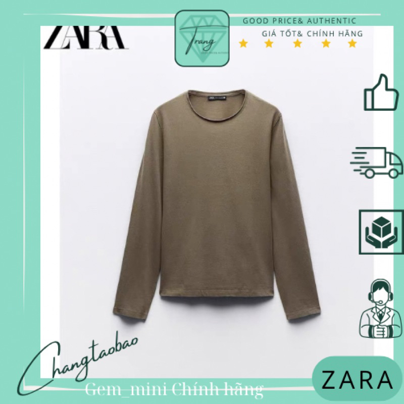 Zara Auth Áo thun dài tay nữ size M 170/88A