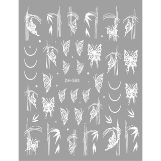 Sticker hoa luạ bướmm lụa mẫu mới