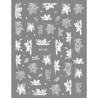 Sticker hoa luạ bướmm lụa mẫu mới