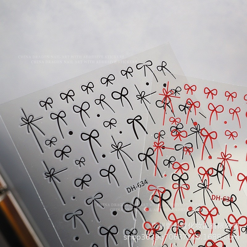 Sticker Nơ Dán Móng Mẫu Mới