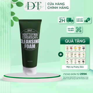 Sữa rửa mặt diếp cá Derma Factory Houttuynia Cordata 24% Cleansing Foam 120g