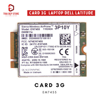 Card 3G/4G cho Laptop Dell Latitude 7440, 7450, 7480, 7490, 7400, 5480. 5490, 5400,...