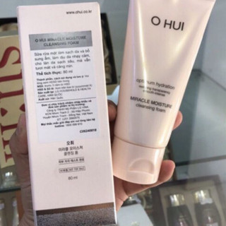 Sữa rửa mặt Ohui Hồng dưỡng trắng cấp ẩm Miracle moisture