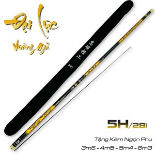 Cần Câu Tay Đại Lực Vương Giả 5H-28i Câu Đơn Đài Giá Rẻ Tặng Kèm Ngọn - Đồ Câu Thuỳ Trang