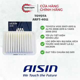 Lọc gió động cơ Toyota Vios 2007-2013, Altis 2008-2019, Yaris 2006-2012 mã 17801-0M020 thương hiệu AISIN ARFT-4011