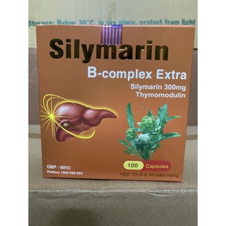 Silymarin B Complex Extra - Viên uống giúp bổ gan, thanh nhiệt, mát gan - Hộp 100v