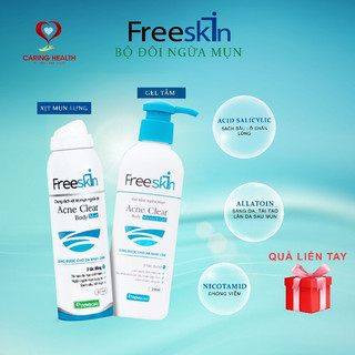 Combo ngừa mụn cơ thể Freeskin - Novocare