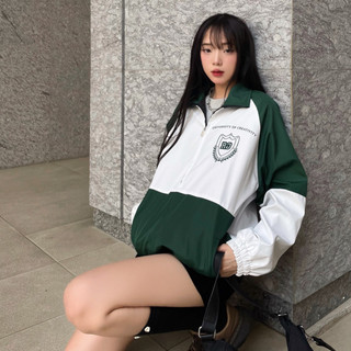 Áo khoác dù cổ bẻ REGODS form rộng unisex nam nữ  vải dù 2 lớp dày dặn - Jacket dù Uni