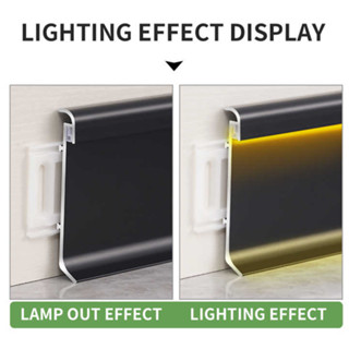 THANH NHÔM ĐÈN LED TRANG TRÍ CHÂN TƯỜNG - MỚI LẠ