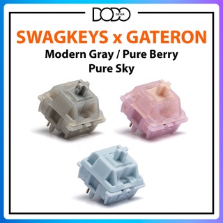 Switch Swagkeys Gateron Modern Gray Pure Berry Pure Sky 5 PIN Linear công tắc bàn phím Switch Gateron 57g 62g DoDo Gear