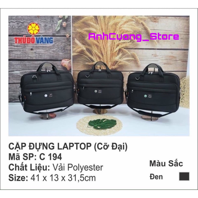 Cặp ngang Thủ đô vàng cỡ đại mã C-194 hàng chính hãng-