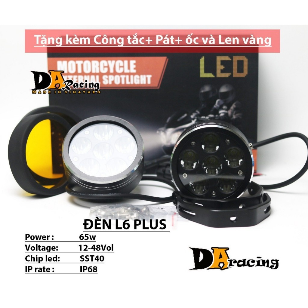 Đèn trợ sáng L6 PLUS 65W CHÍP SST40 sIÊU SÁNG