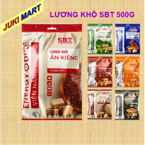 Lương khô SBT 2 vị ăn kiêng+ 7 vị đậm đà 500g