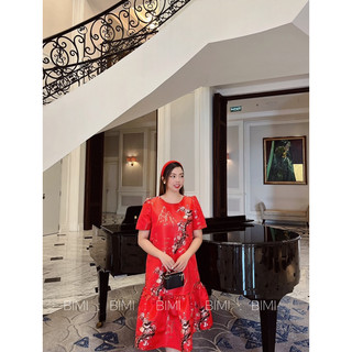 ĐẦM GẤM HOA TIẾT - BIMI