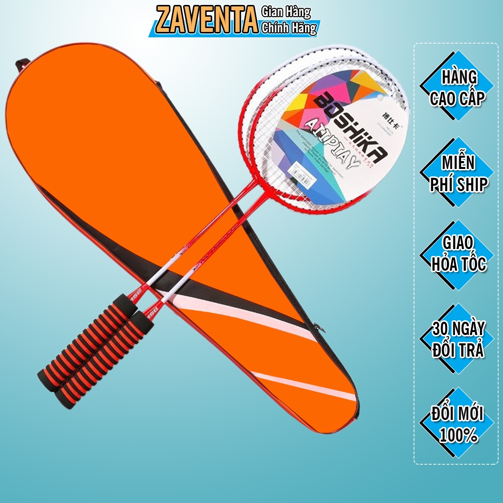 Vợt cầu lông ZAVENTA K888, nguyên bộ cầu lông 2 cái hợp kim phù hợp mọi lứa tuổi, vợt đánh cầu nâng cao sức khỏe