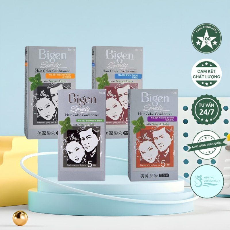 Nhuộm Tóc Phủ Bạc Bigen Speedy Hair Color (Bigen Xám) - Sản Phẩm Nhật Sản Xuất Tại Thái Lan