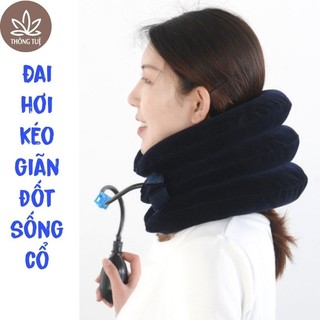 Đai hơi nâng cổ - Gối hơi chữ U kê cổ gáy - Kéo giãn đốt sống cổ
