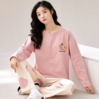 Bộ Đồ Ngủ 🎁MỚI 2024🎁 Bộ Mặc Nhà Dài Tay Thu Đông Cho Nữ Họa Tiết Dễ Thương Chất Thun Cotton Mềm Mát