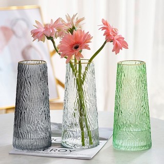 Lọ hoa thủy tinh da ếch decor cao cấp