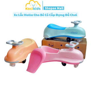 Xe lắc holla cho bé có cốp đựng đồ chơi