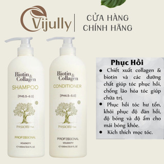 Cặp gội xả biotin & collagen new 1000ml
