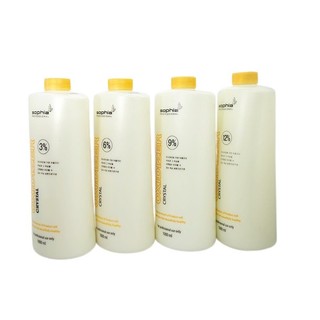 Oxy trợ nhuộm Sophia Oxidizer Crystal 3%,6%,9%,12% – 1000ml, dung dịch kích hoạt màu, sử dụng khi nhuộm