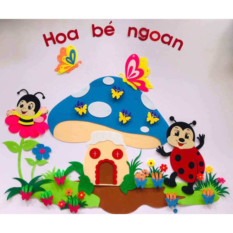 Góc Bé ngoan ong và bọ(Tranh trang trí trường lớp mầm non và tiểu học)