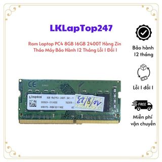 Ram laptop pc4 8gb 16gb 2400t hàng zin tháo máy bảo hành 12 tháng lỗi 1 đổi 1