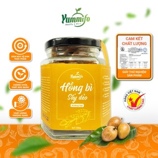 Hồng bì sấy dẻo không hạt Yummifo ít đường nguyên vị 150g