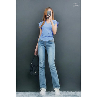 Áo thun cổ tim - chiếc ly eo - vnxk