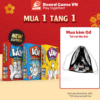 Board Game VN- Combo thẻ bài Lầy- Lội- Lên Phiên bản mới (có bán thêm Bọc bài-100 bọc)