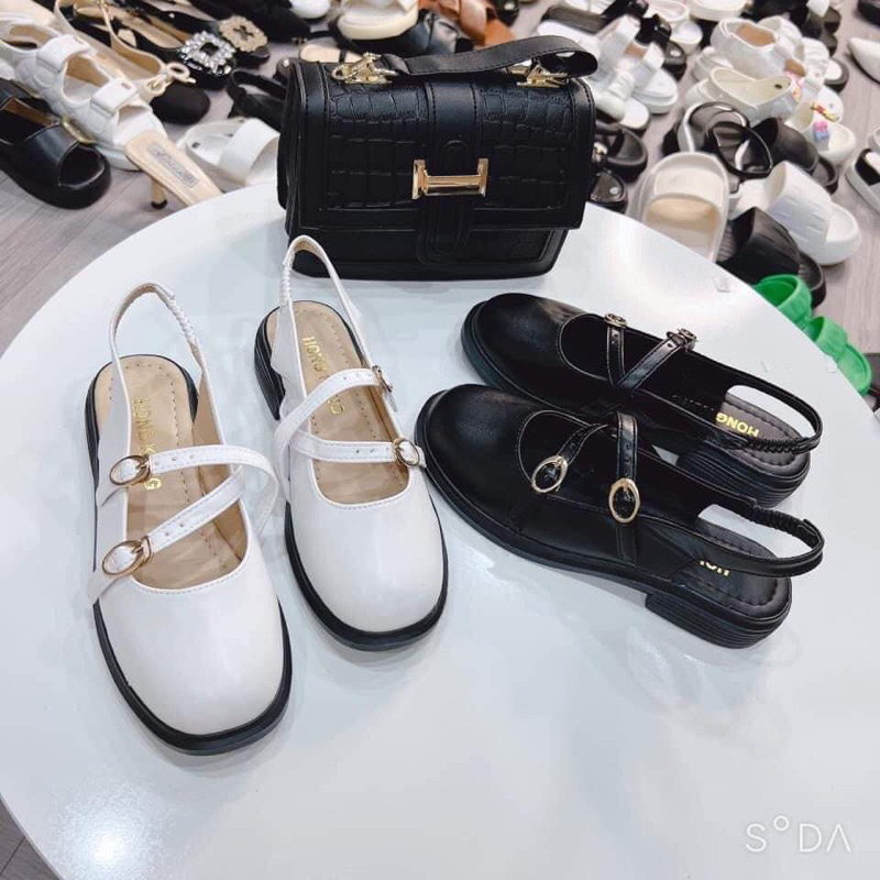 sandal trắng xả kho