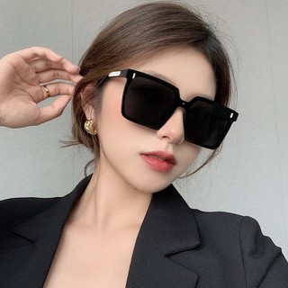 Mắt kính râm mát nữ nam gọng kính vuông chống tia UV400 thời trang phong cách Hàn Quốc đi chơi đi biển đẹp 256