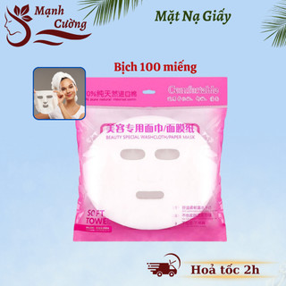 Mặt nạ giấy bịch 100 miếng dùng trong spa, tmv, cá nhân