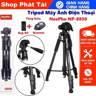 Tripod 3 Chân Máy Ảnh, Điện Thoại, Máy Quay Chuyên Nghiệp - Giá Đỡ Điện Thoại Máy Ảnh Cao Cấp - Chịu tải 10Kg - Cao 1m75