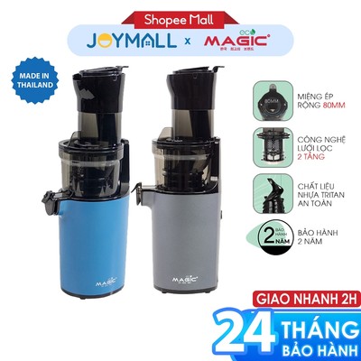 Máy ép chậm miệng rộng thế hệ mới Magic Eco AC-138, Hàng Chính Hãng, Trục Xoắn Ốc Cơ Học - JoyMall