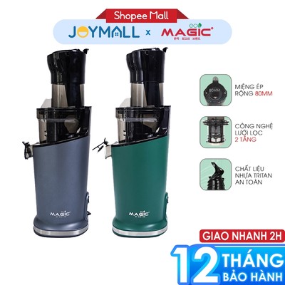 Máy ép chậm miệng rộng Magic Eco AC-134 200W, Hàng Chính Hãng, Công Nghệ Ép Lạnh - JoyMall