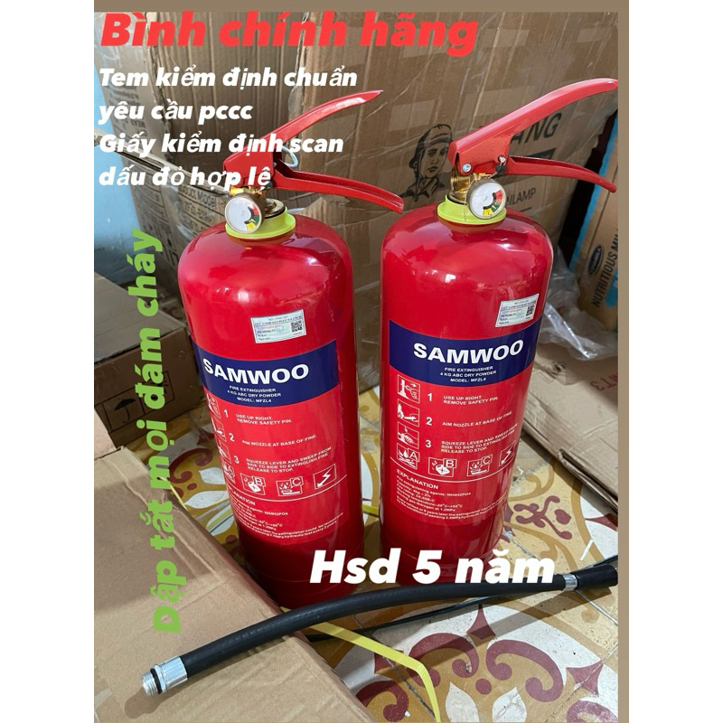 Combo 1 bình bột 4kg với 1 bộ nội quy tiêu lệnh đủ