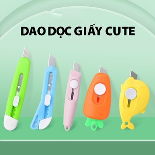 Dao dọc giấy mini  nhiều hình ngộ nghĩnh cute , dao nhỏ gọn tay cầm an toàn tiện lợi dễ sử dụng