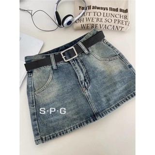 7194 cv jeans ngắn kèm đai